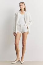 Formal Tailored Micro Shorts - Cream