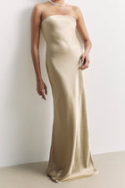 Strapless Maxi Dress - Bronze