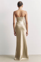 Strapless Maxi Dress - Bronze