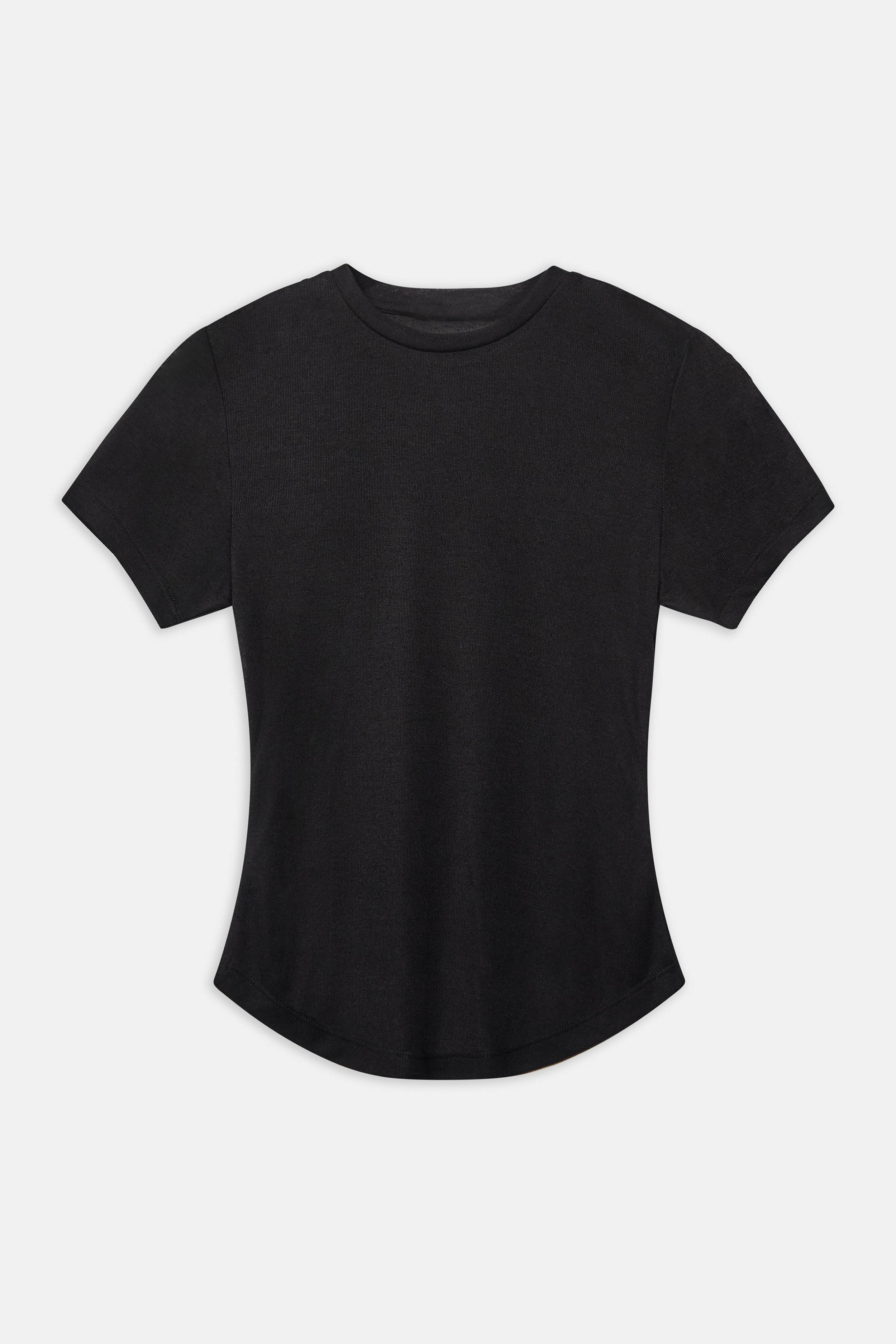 Semi Sheer 90's T Shirt - Black