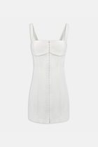 Square Neck Mini Dress - Ivory