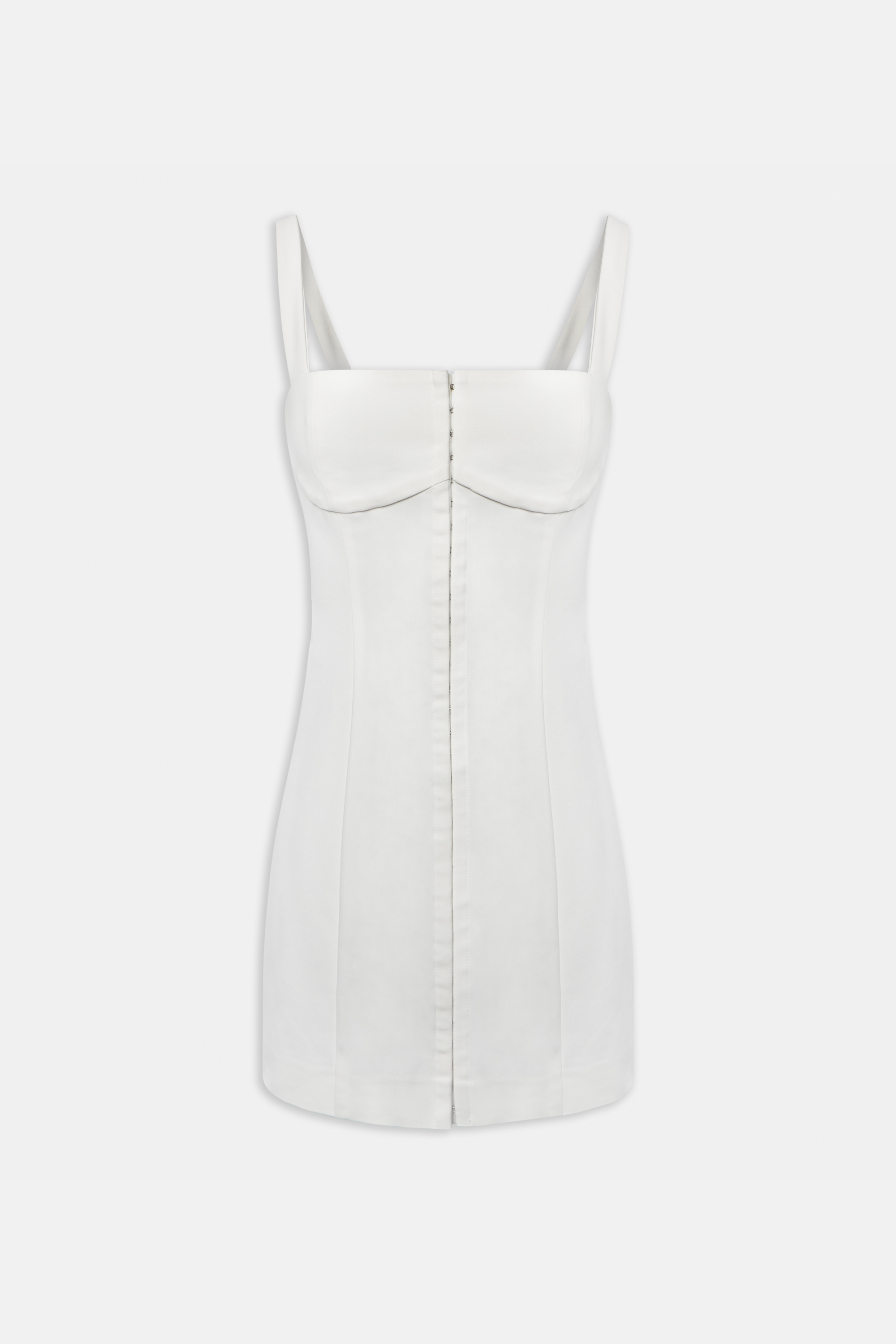 Square Neck Mini Dress - Ivory