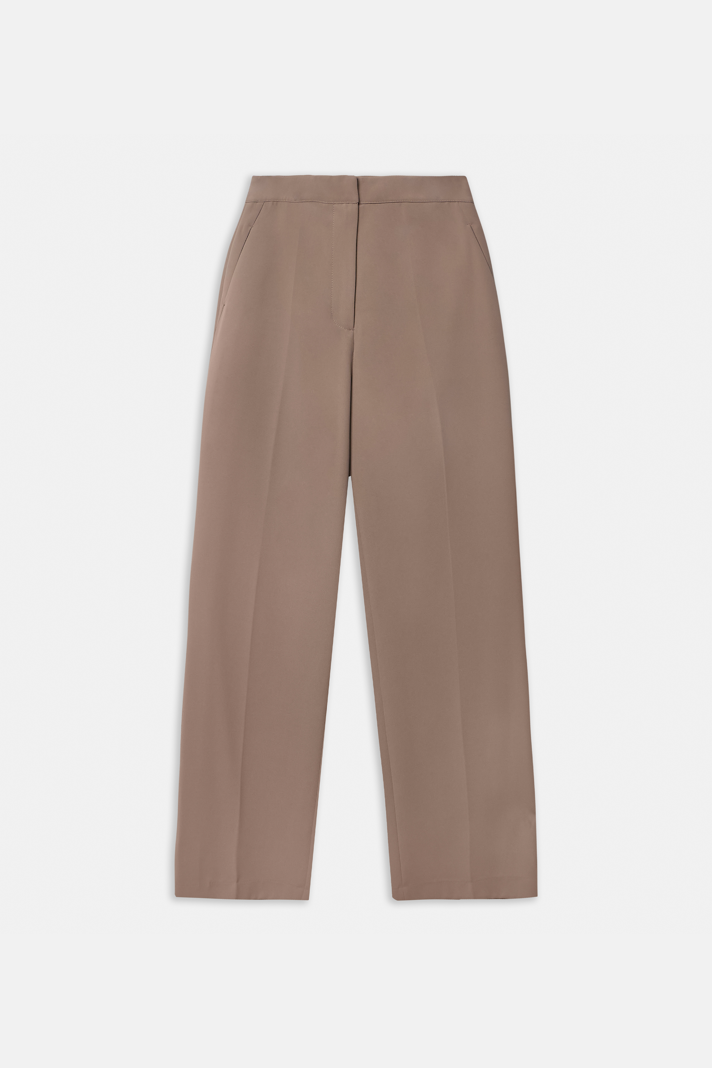 Effortless Wide Leg Trousers - Oak