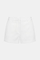 Formal Tailored Micro Shorts - Cream