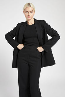 Double Breasted Blazer - Black