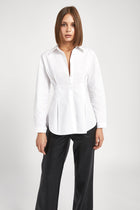 Hourglass Darted Shirt - White