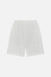 Cotton Crinkle Shorts - Ivory